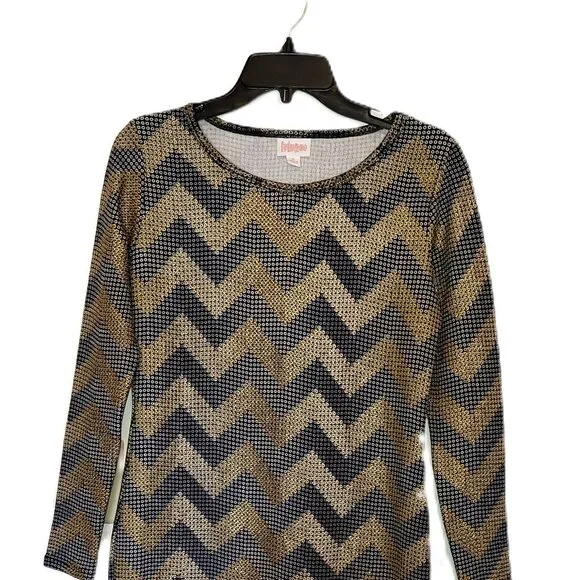 black and gold zig zag dress ZIG ZAG DRESS – NIIRA